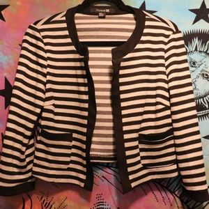 Stripped formal blazer 3x$30